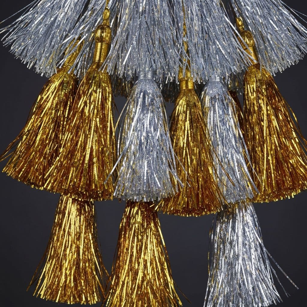 Fringe Decorations - Metallic fringe trim for cart customization