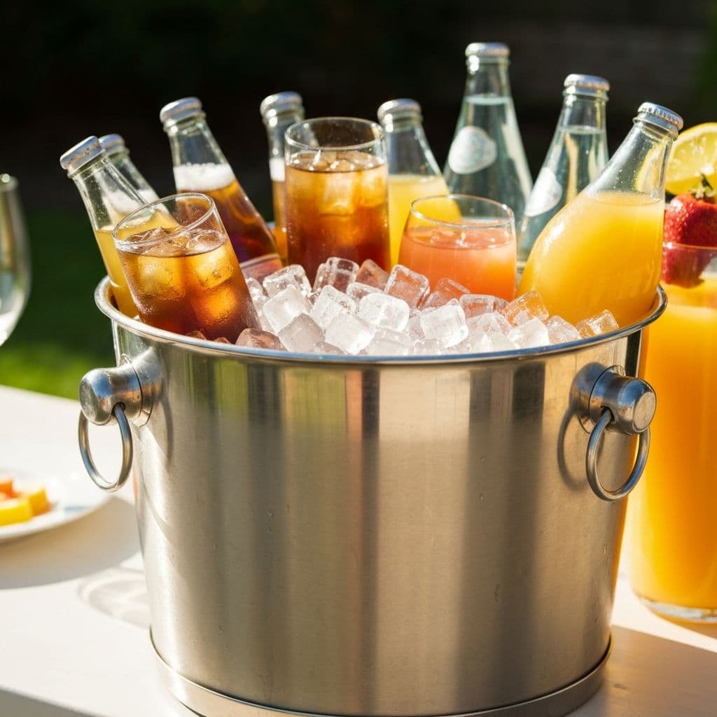 Premium Cooler - Large capacity cooler with ice