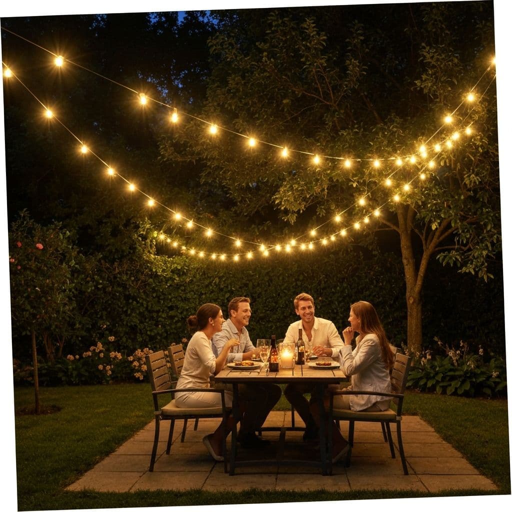 LED String Lights - Battery-powered LED lights for evening events